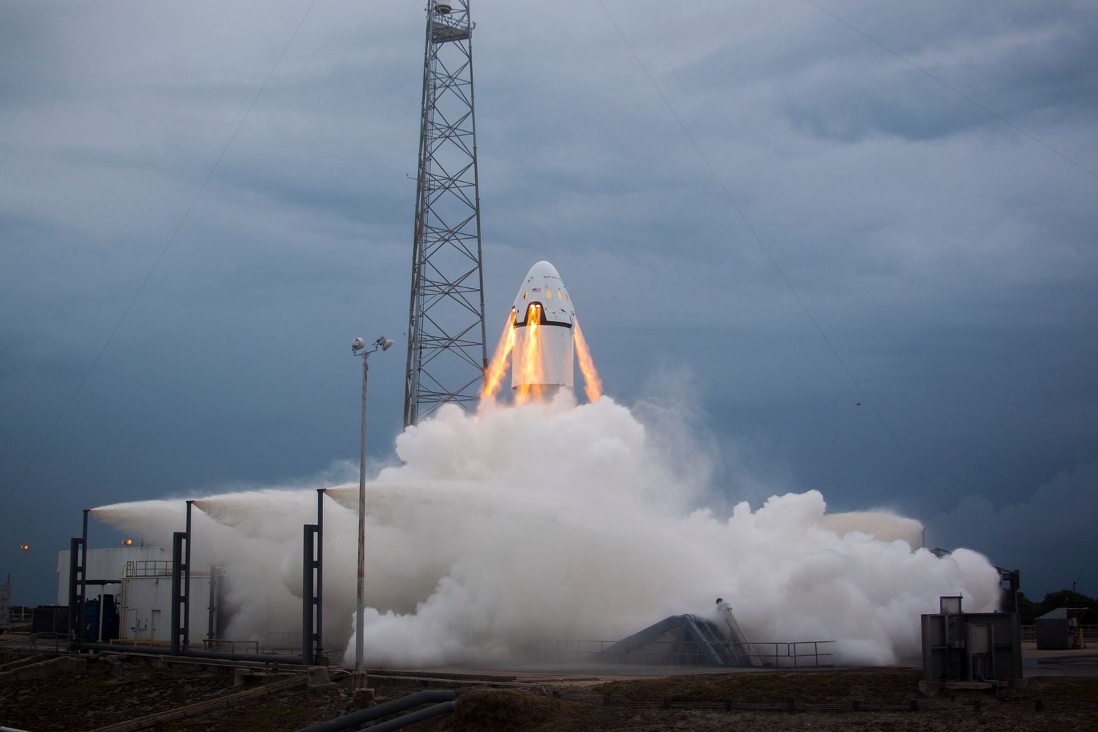 Starship booster static fire