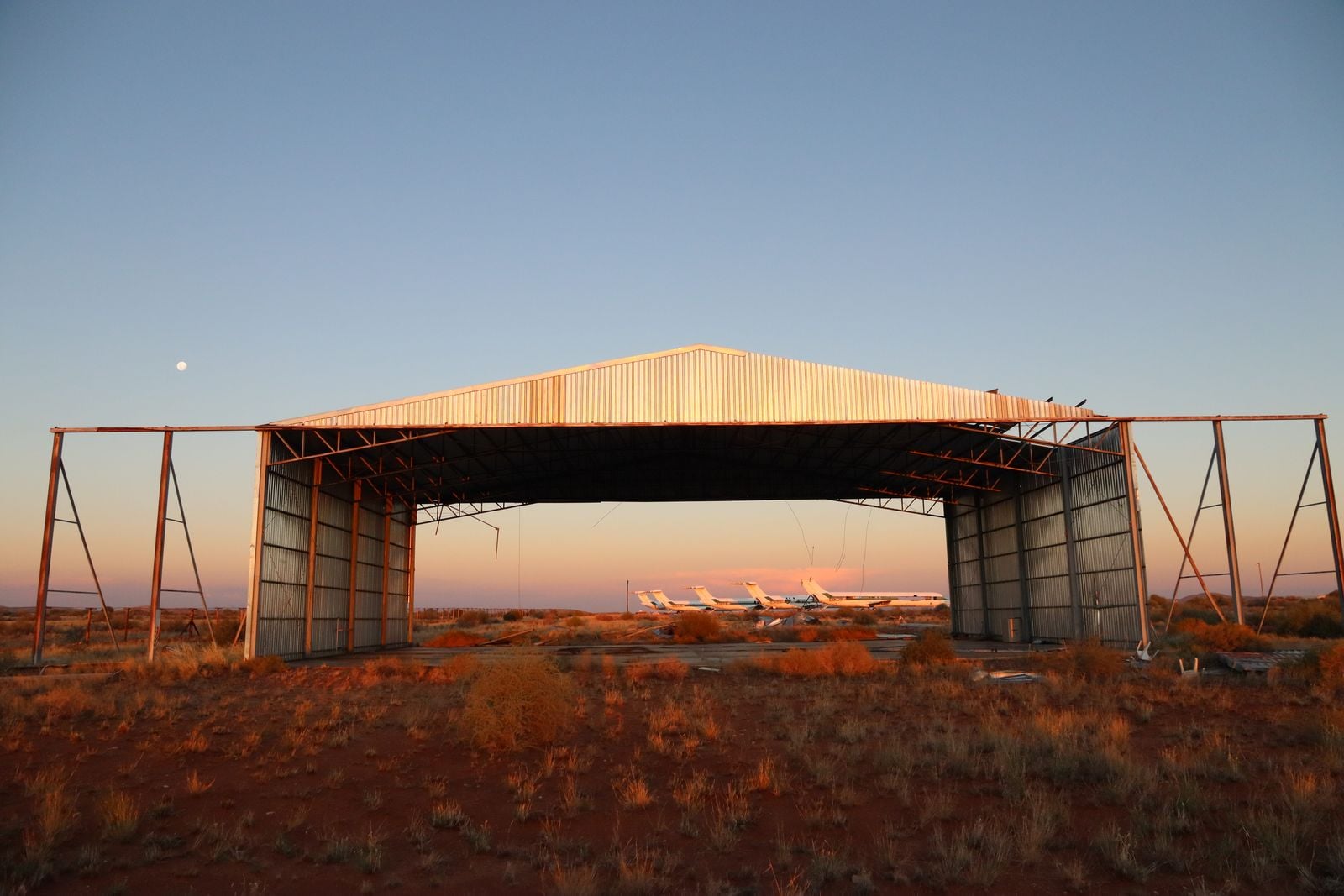 abandoned Buran hangar