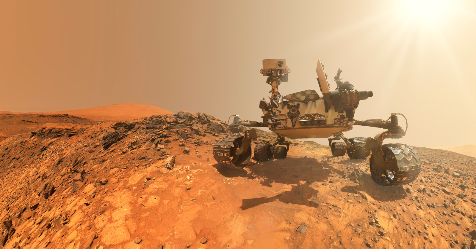 A dark rock picked off the gravel plains of Oman turned out to be a piece of Mars, blasted off the planet by an impact. It now rides aboard Perseverance as a calibration target, back on the world it came from