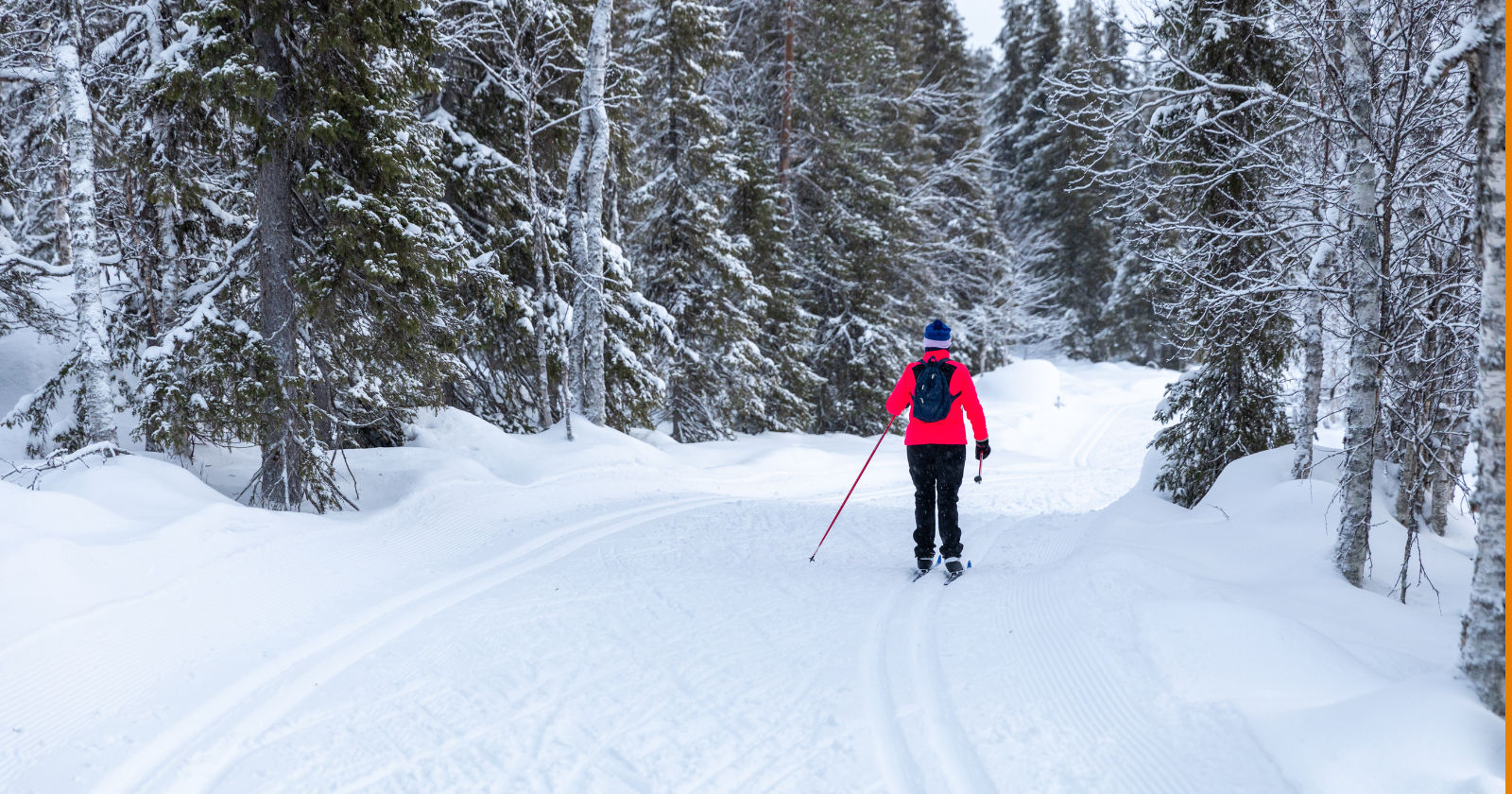 Under everyman's right, anyone in Finland can walk, ski, cycle, ride, swim, angle and camp temporarily — even across privately owned countryside — provided they leave the place undisturbed