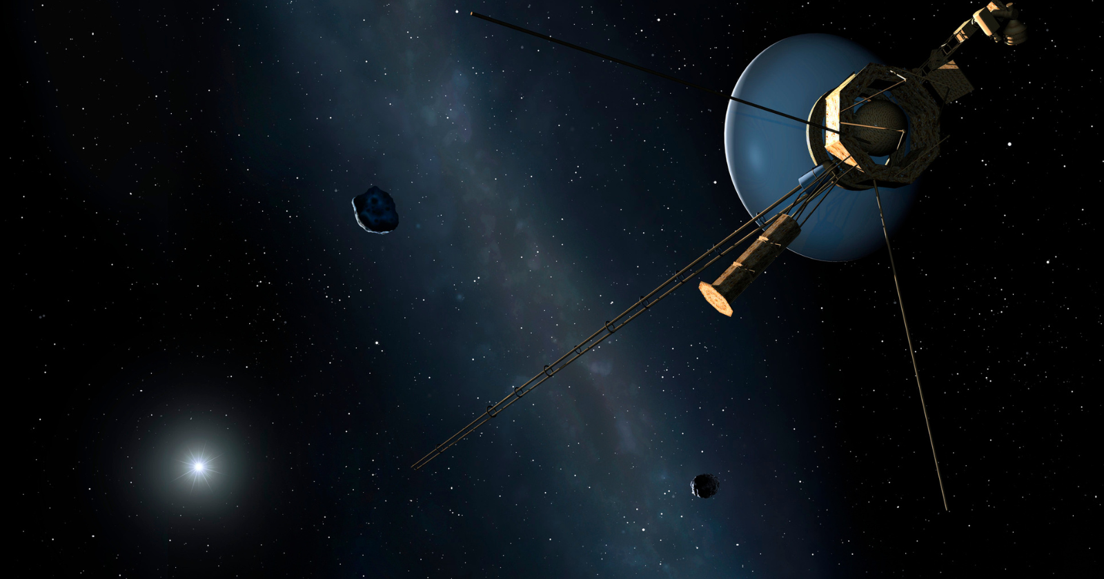 In 1980 NASA had to choose between sending Voyager 1 past Titan or keeping it on a course that could reach Pluto, and it picked Titan, ending the mission's planet-hopping for good — the flyby flung the probe out of the plane of the planets, and it never made another planetary encounter