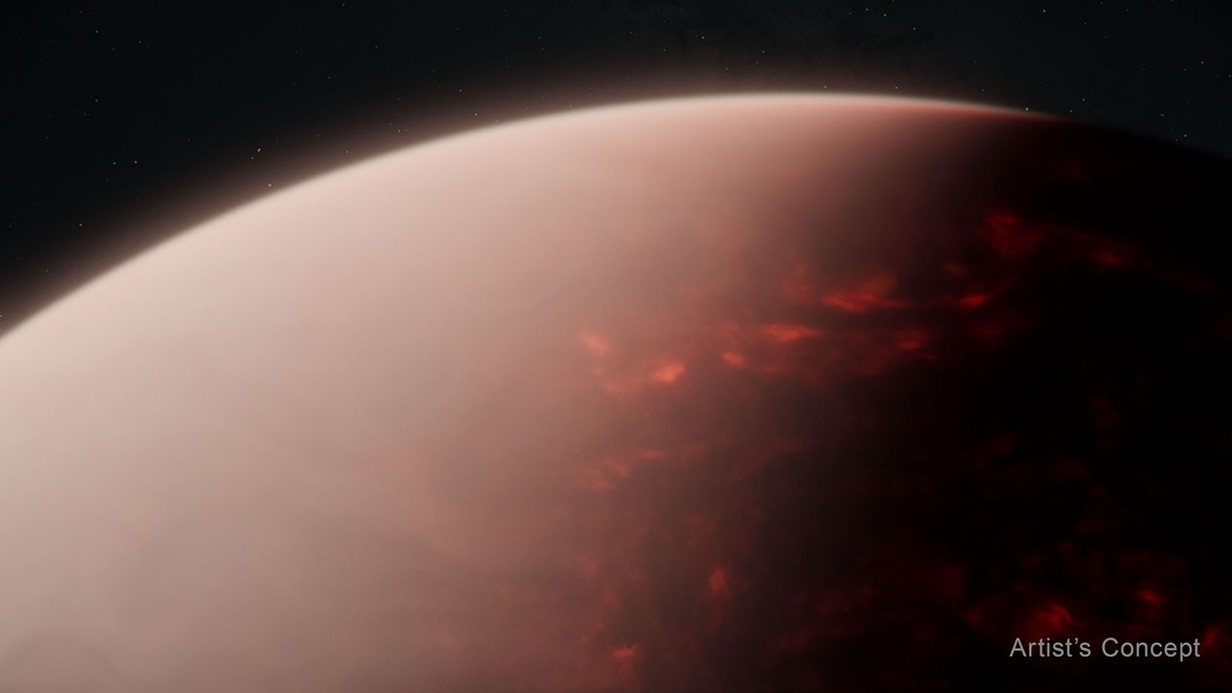 A rocky planet called TOI-561 b completes an entire year in under 11 hours and orbits so close to its star that its surface is thought to contain a vast magma ocean. Its star is roughly 10 billion years old — twice the age of the Sun — yet after billions of years of extreme radiation, James Webb found compelling evidence that the planet still has a thick atmosphere.