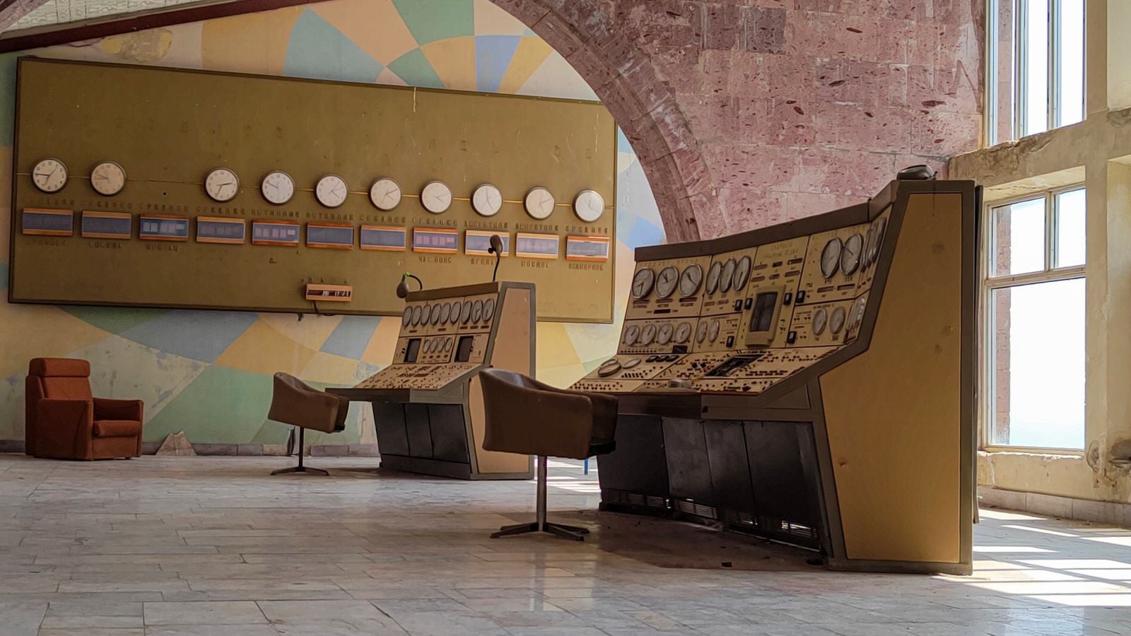 Soviet bunker command console