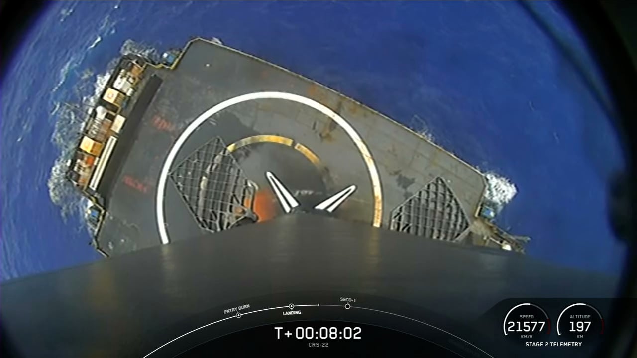 Falcon 9 booster B1067 was originally built around a goal of at least ten flights without major refurbishment. It has now launched and landed 36 times in barely five years—only three flights short of the 39 missions Space Shuttle Discovery accumulated across its entire 27-year career.