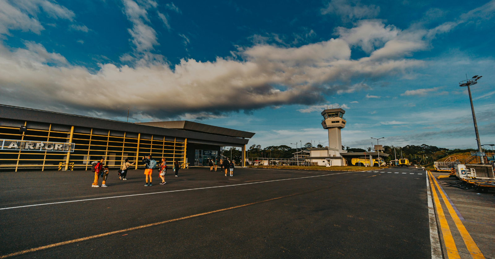 In 2014, crews used about 40,000 cubic metres of concrete made with a slag-and-fly-ash geopolymer binder instead of ordinary Portland cement at Australia's Brisbane West Wellcamp Airport. Its 435-millimeter-thick heavy-duty pavement was used for the turning node, apron and taxiway, which carry scheduled 747 cargo flights bound for Hong Kong.