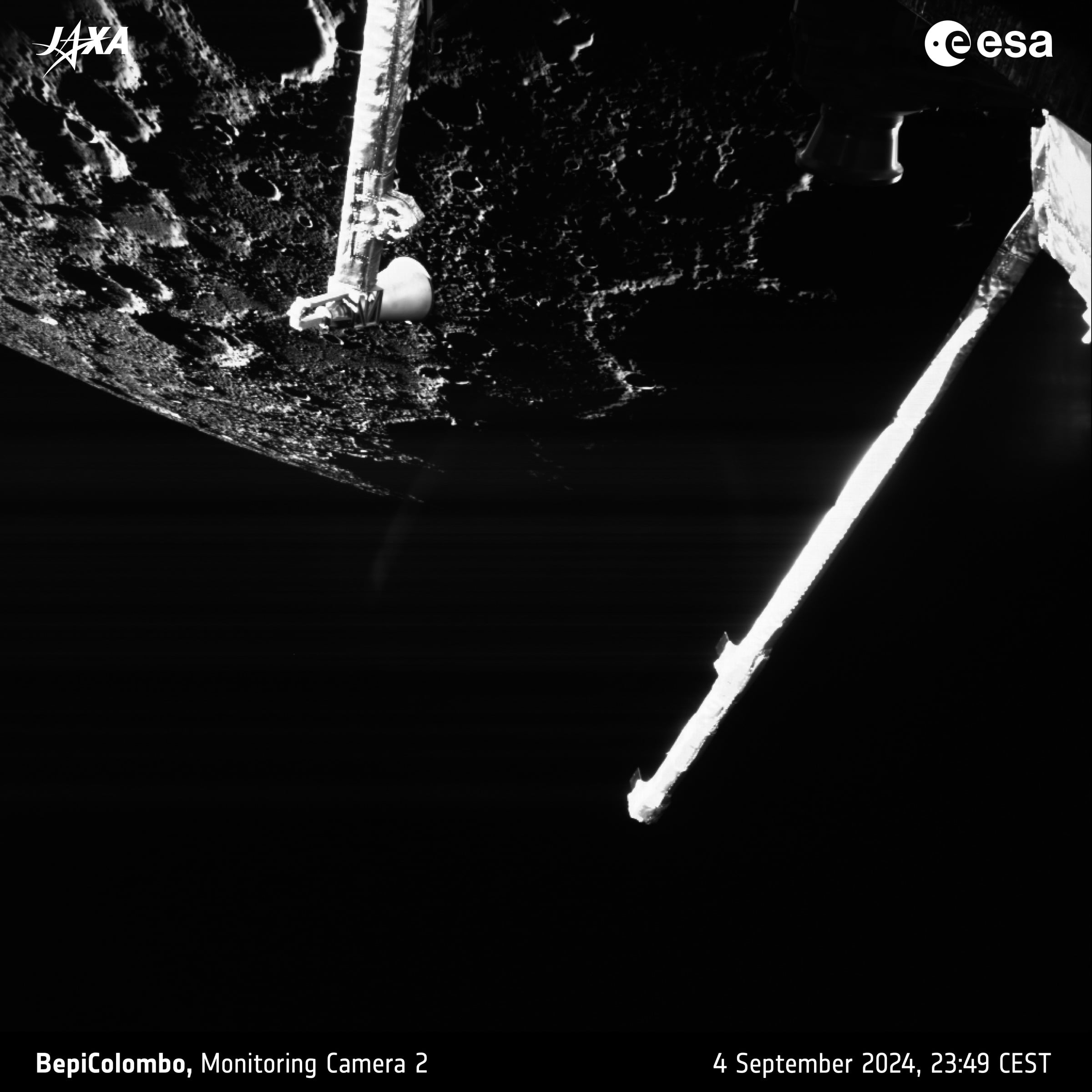 In September 2026, Nature Astronomy published BepiColombo SIXS readings from a 165-kilometre Mercury flyby; solar electrons and protons precipitated onto the airless surface.