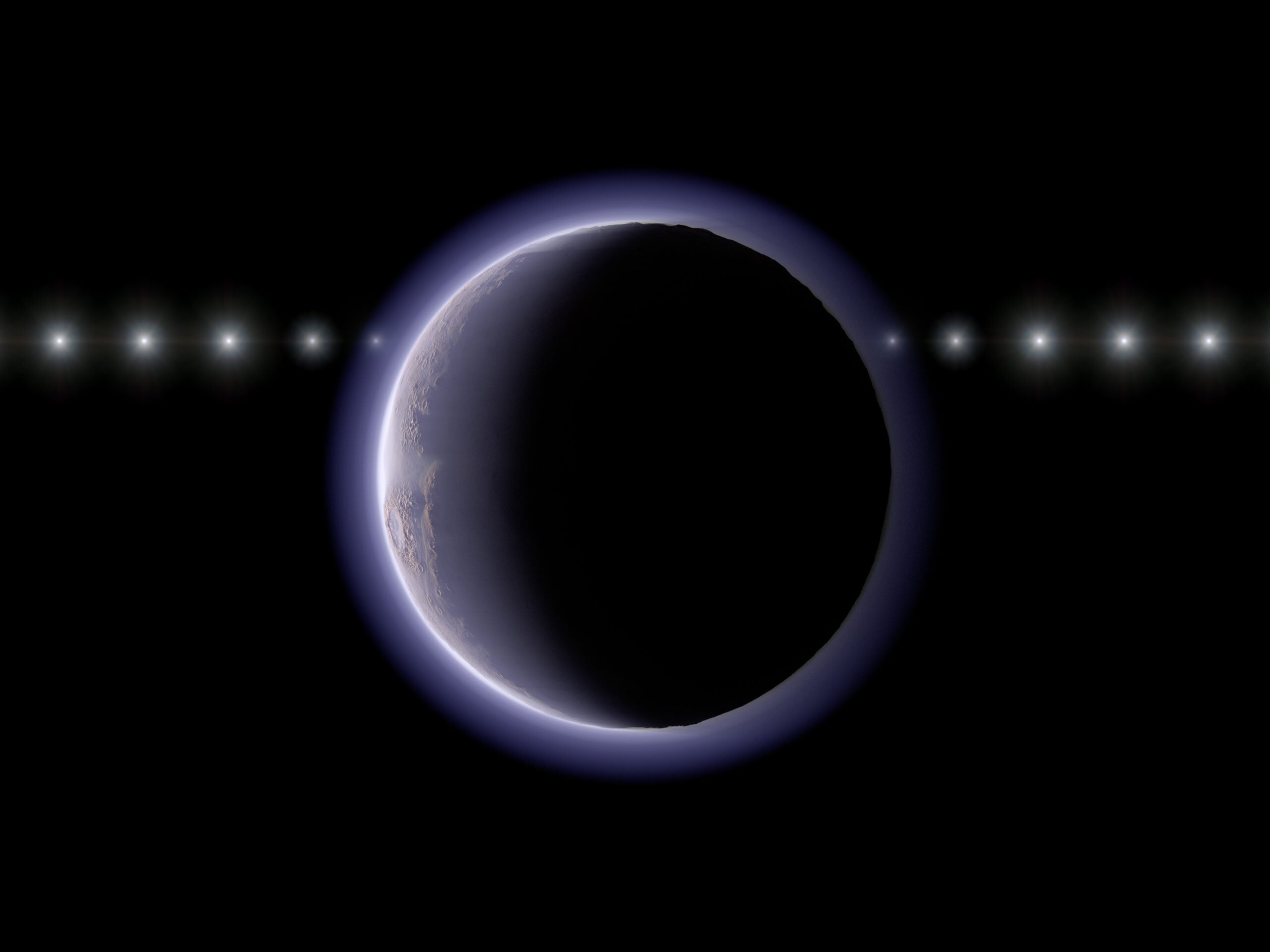 An icy world only 500 kilometres across beyond Neptune was found in May 2026 to possess an atmosphere that should escape within 1,000 years. Scientists suspect a recent impact or continuing cryovolcanism—but still cannot explain what created or replenishes its improbable veil of gas.