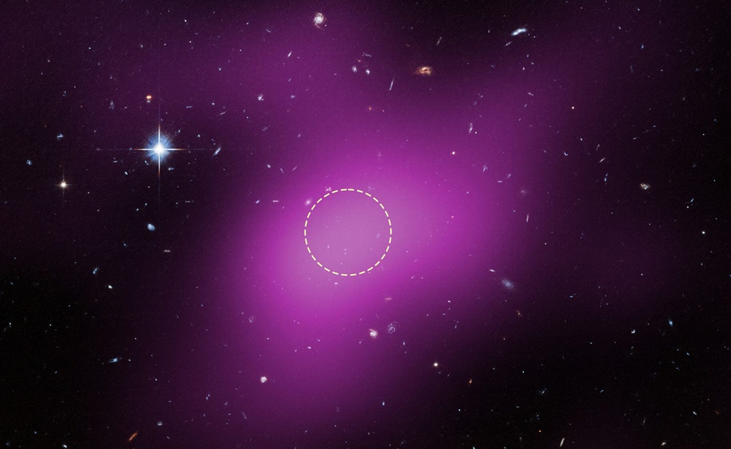 Cloud-9 appears to be a dark-matter halo weighing five billion suns, containing a million solar masses of hydrogen but no detectable stars. Hubble observations announced in January 2026 identified it as the strongest known candidate for a primordial “failed galaxy”—a fossil from early galaxy formation that never crossed the threshold required to make stars.