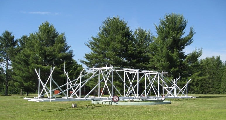 Full-size replica of Karl Jansky's first radio telescope at Green Bank
